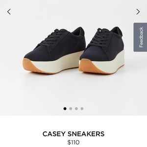 Vagabond Casey Black Platform Sneakers